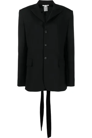 Nensi Dojaka Blazer con botones y detalle de tiras