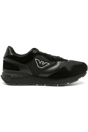 Emporio Armani Tenis bajos con panel de malla