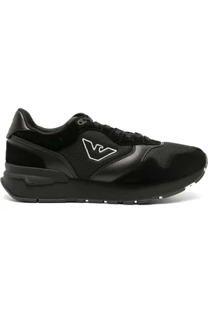 Emporio Armani Tenis bajos con panel de malla