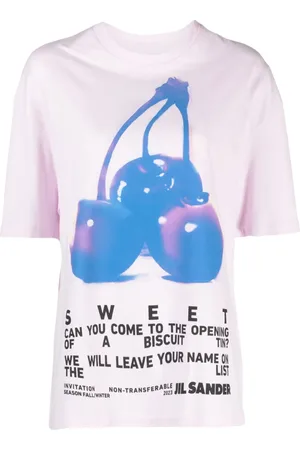 Jil Sander Playera con estampado gráfico