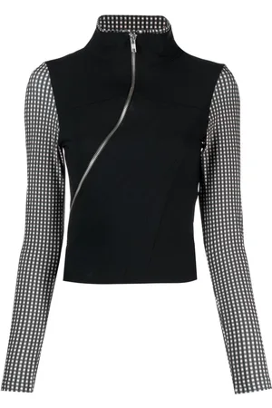 OTTOLINGER Top a capas con cuello de tortuga y motivo de cuadros