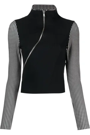 OTTOLINGER Top a capas con cuello de tortuga y motivo de cuadros