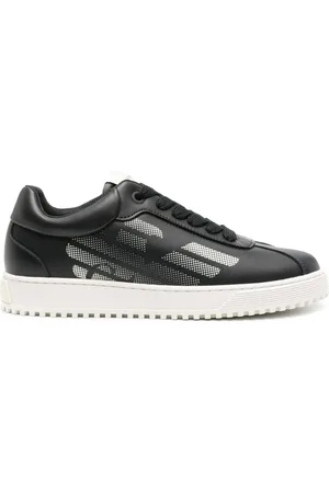 Emporio Armani Tenis con águila estampada
