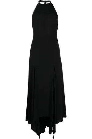 VERSACE Vestido cuello halter de x Dua Lipa