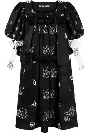 Chopova Lowena Vestido midi con estampado gráfico