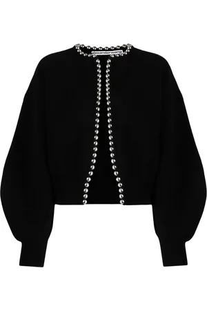 Alexander Wang Cárdigan tejido con detalle de cadena