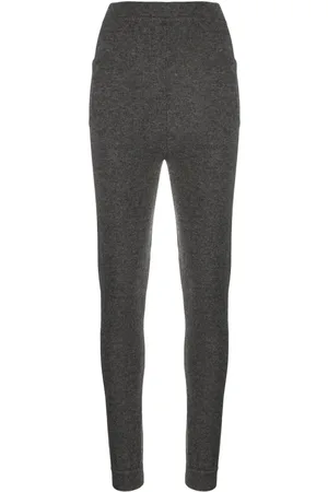 Saint Laurent Leggins de cachemira con tiro alto