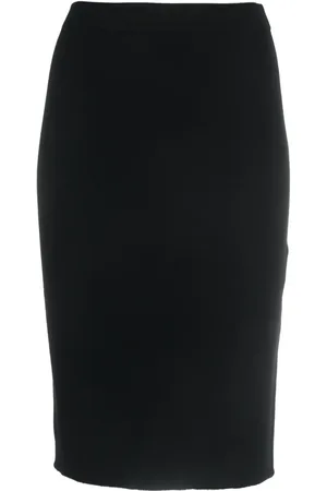 Saint Laurent Falda lápiz con tejido fino