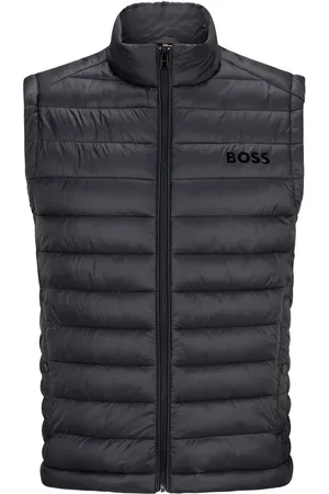 HUGO BOSS Chaleco capitonado con logo estampado