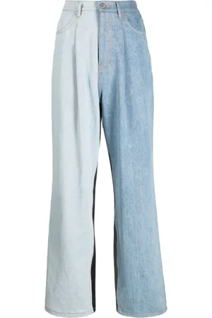Ader Error Jeans anchos con diseño patchwork