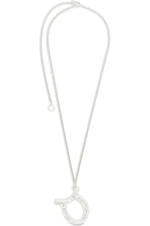 Jil Sander Collar en plata de ley con dije del zodiaco