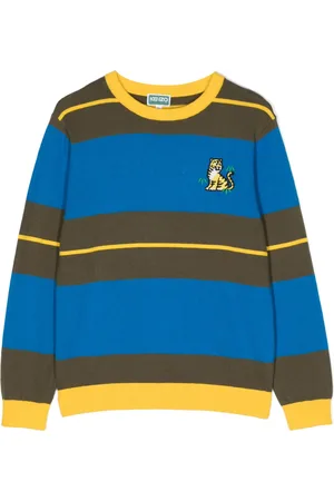 Kenzo Sudadera con motivo de rayas y logo estampado