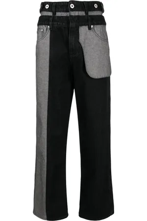Feng Chen Wang Jeans rectos con tiro medio