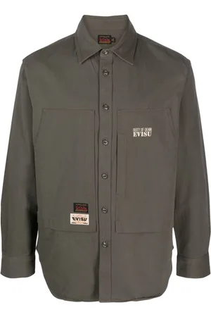 Evisu Camisa con parche del logo
