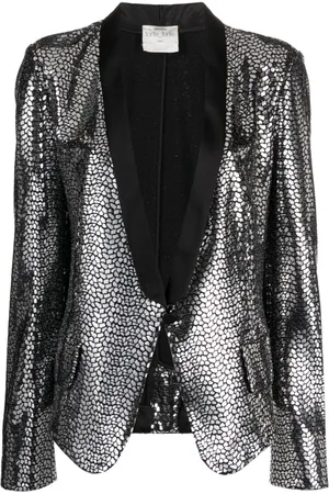 FORTE FORTE Blazer metalizado con botones