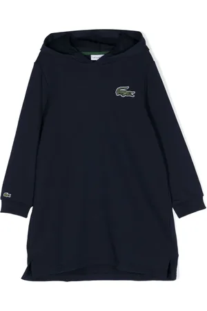 Lacoste Vestido con capucha y aplique del logo
