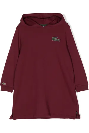 Lacoste Vestido con logo bordado y capucha