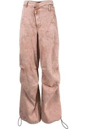 ANDREADAMO Jeans anchos con tiro asimétrico