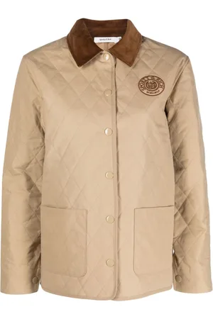 Sporty & Rich Chamarra capitonada con logo bordado