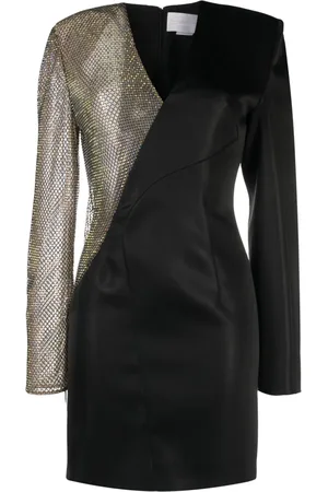 GENNY Vestido asimétrico con detalles de strass