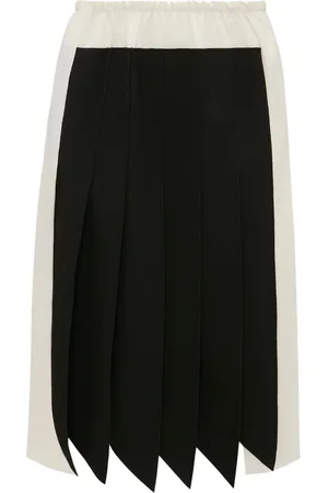Victoria Beckham Falda midi con diseño plisado estilo cascada
