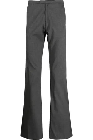 Courrèges Pantalones bootcut con logo bordado