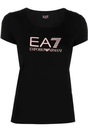 EA7 Playera con logo estampado