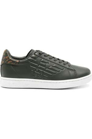 EA7 Tenis con logo en relieve