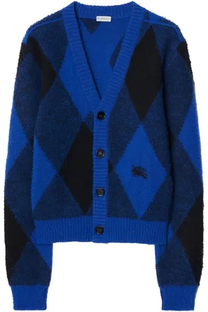 Burberry Cárdigan con motivo de rombos