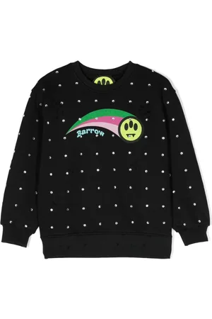 BARROW Sudadera con logo estampado y detalles de strass