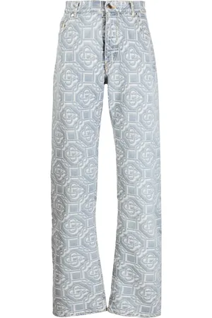 Casablanca Jeans rectos con monograma estampado
