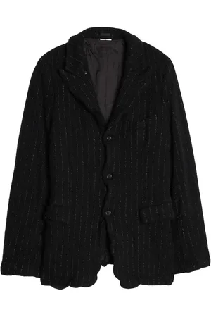 Comme des Garçons Blazer con rayas diplomáticas estampadas