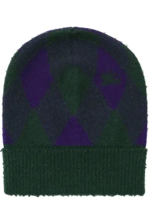 Burberry Gorro tejido con logo en intarsia