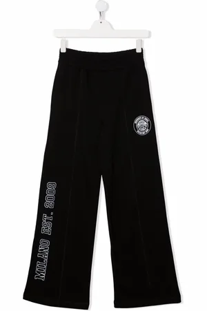 Msgm Pants anchos con logo estampado