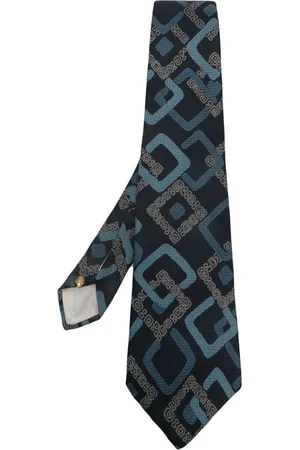 Pierre Cardin Corbata de seda con estampado geométrico 1970