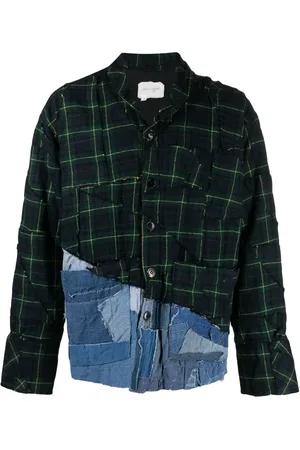 GREG LAUREN Sobrecamisa con diseño patchwork
