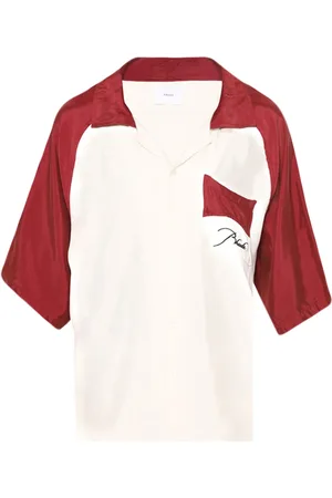 Rhude Camisa con logo bordado