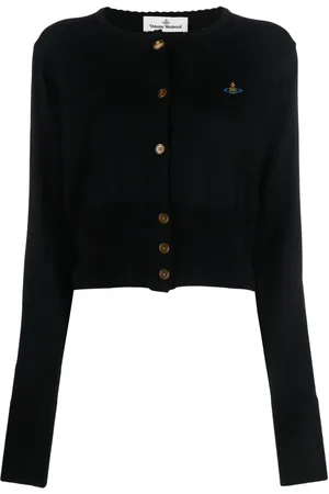 Vivienne Westwood Cárdigan corto Bea con logo bordado