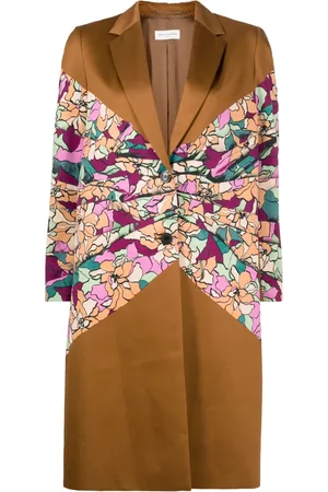 DRIES VAN NOTEN Abrigo con botones y detalle fruncido 2010