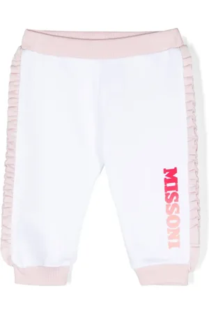Missoni Pants con volantes y logo estampado