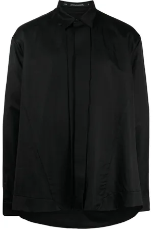 JULIUS Camisa satinada con costuras y paneles