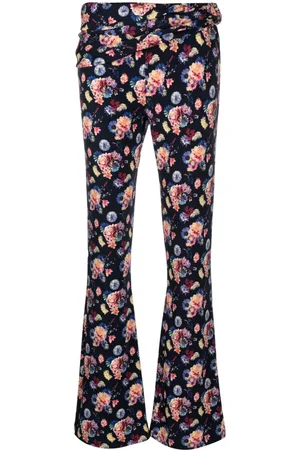 Paco rabanne Pantalones acampanados con estampado floral