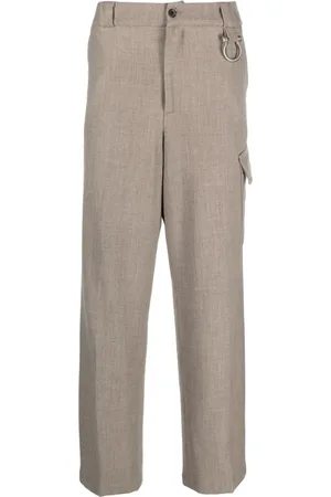 PAURA Pantalones cargo con diseño recto y bolsillos
