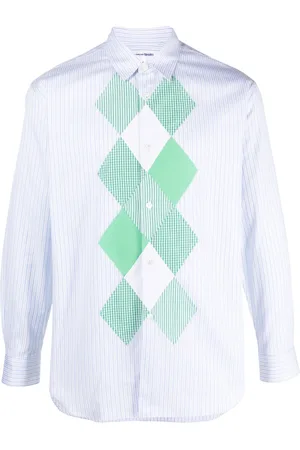 Comme des Garçons Camisa con rayas estampadas