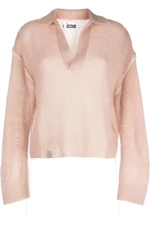 Izzue Suéter con cuello de playera tipo polo