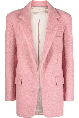 BLANCA Blazer texturizado con estampado de muesca