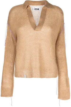 Izzue Suéter con cuello de playera tipo polo