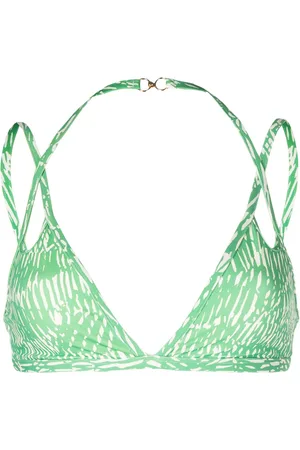 Simkhai Top de bikini con abertura
