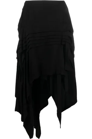 YOHJI YAMAMOTO Falda midi con diseño asimétrico