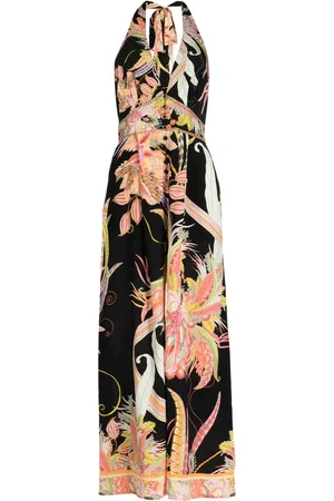 Camilla Jumpsuit con estampado floral y cuello halter